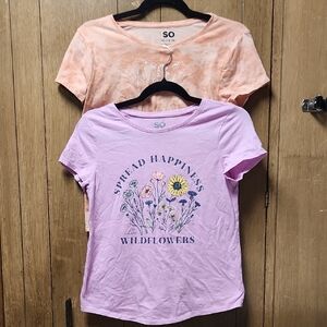 SO Graphic T-Shirts 2pk Girls 14/16
